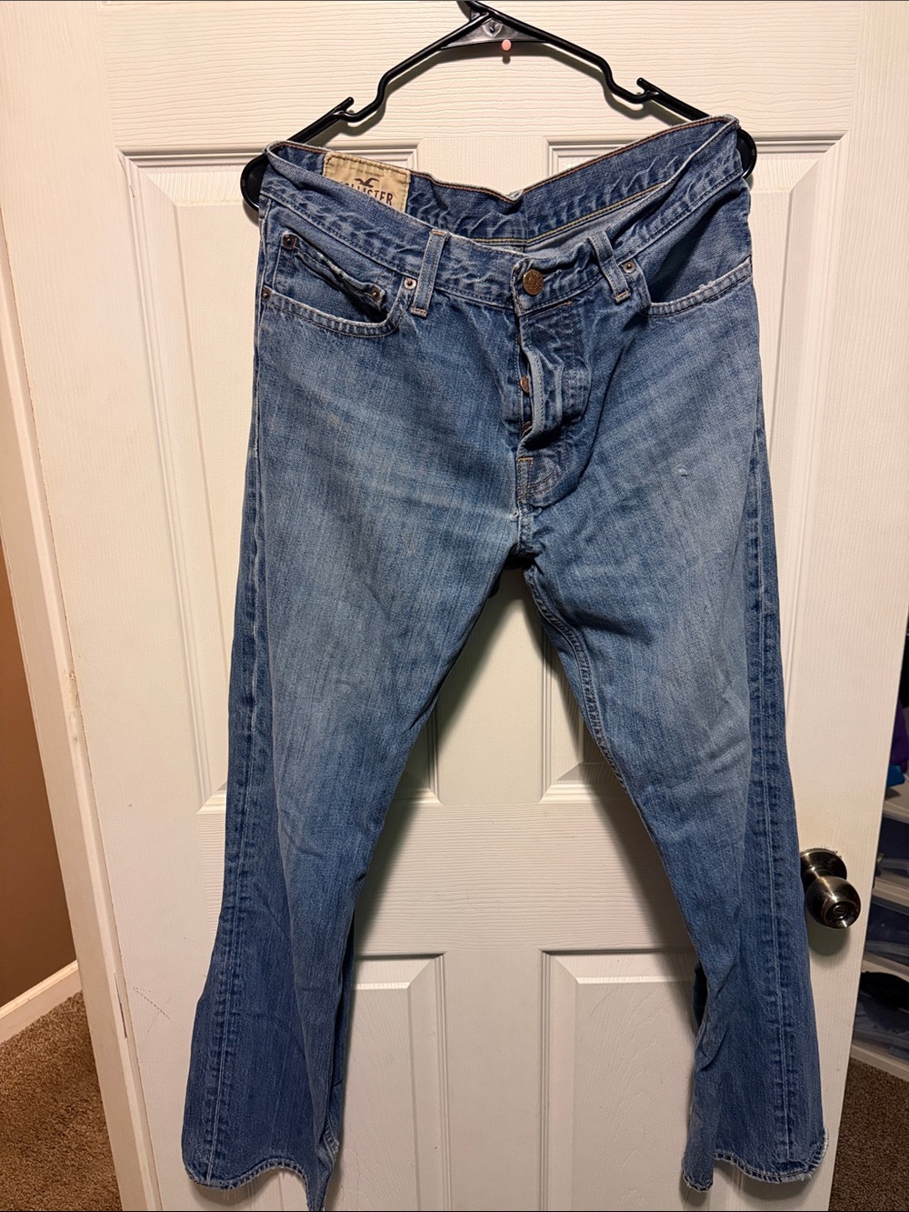 Hollister Medium Light Blue Bootcut Jeans